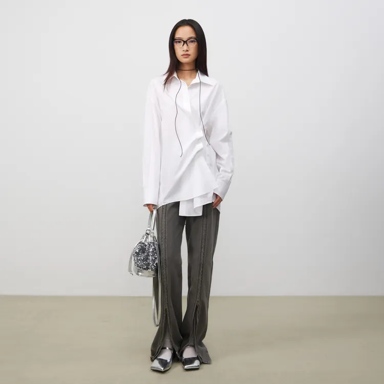 Lost In Echo Shirt Women's Pearl White-3