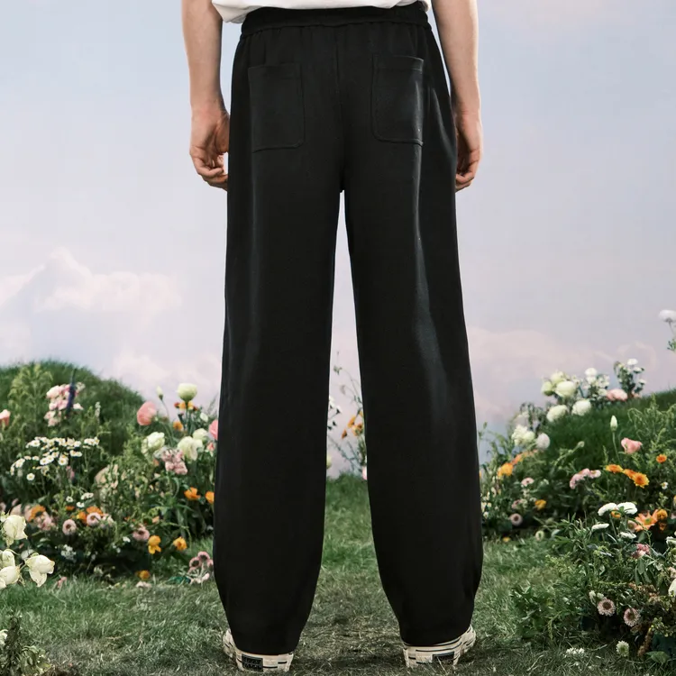Bosieagender Casual Pants Unisex Black-5