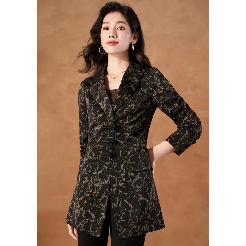 Mylan Spring, Fall Business Suit Coat Regular Women's Black Collection Brand, Get Activity Alerts In Real Time-4