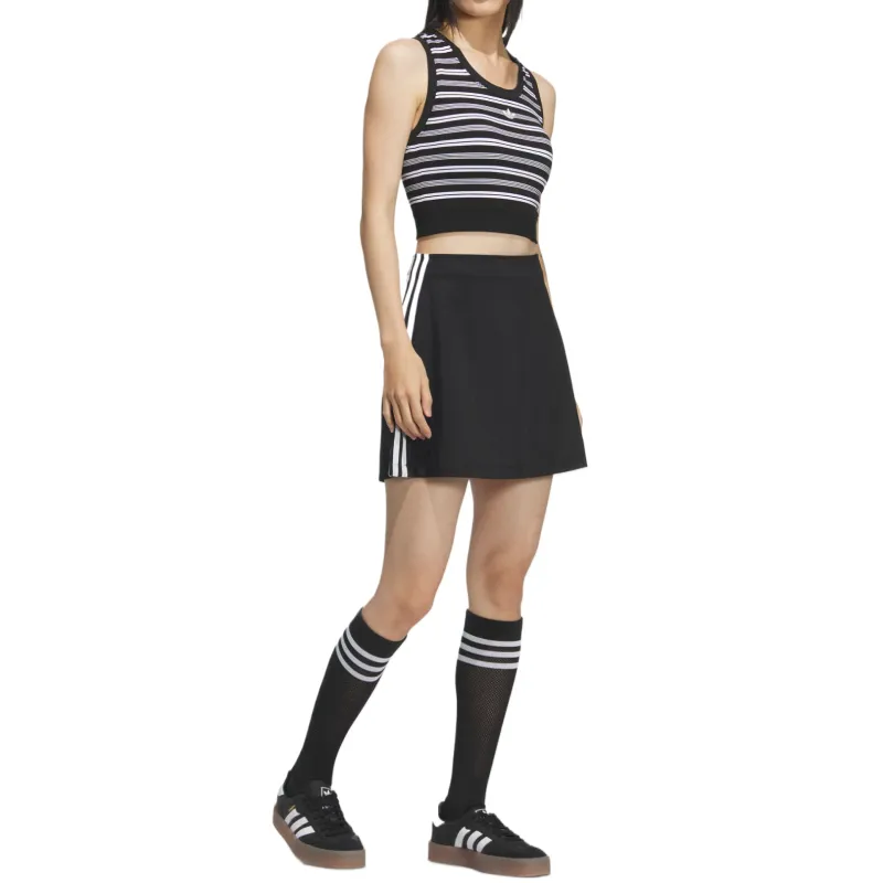 Adidas Originals STRIPEDPADDEDTANKTOP Sport Vests Women's Black-3