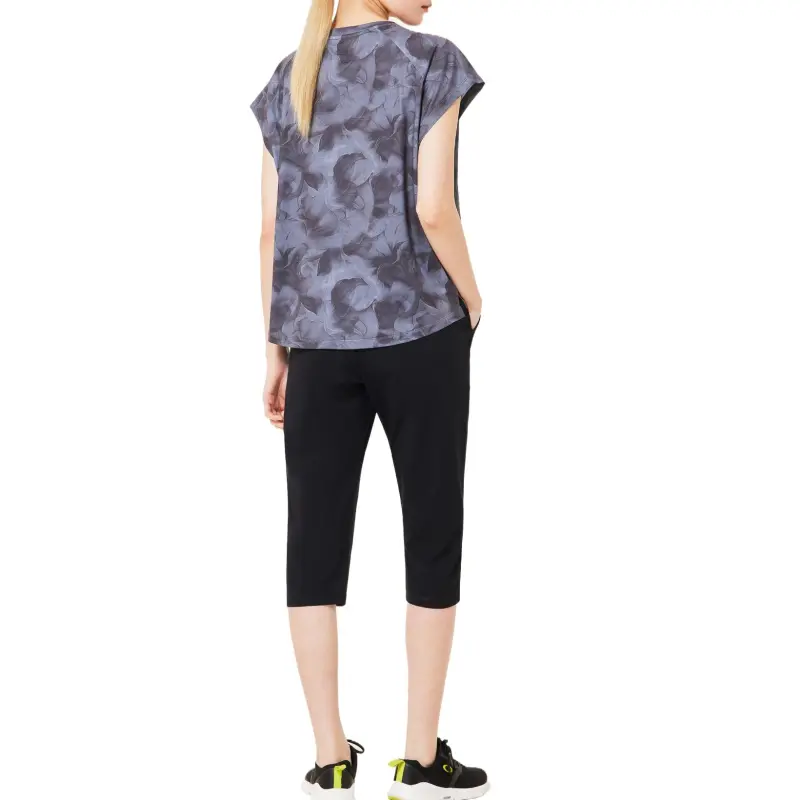 Oakley Raglan Sleeve T Shirt Women's Black Print-4