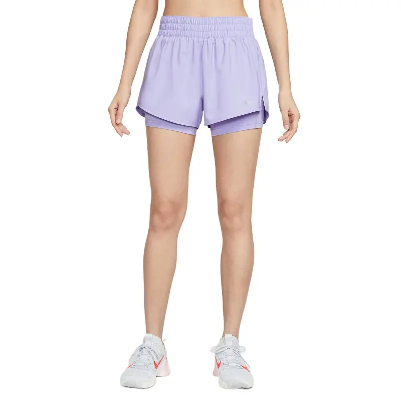 Nike Dri Fit One Casual Shorts Women's Frosty Lilac-2