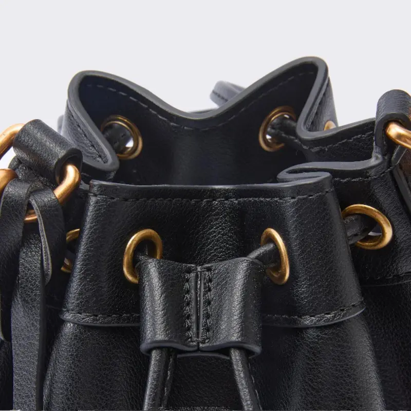 Folli Follie Split Cow Leather Bucket Bag, Shoulder Bag Regular Women's Multicolor-3