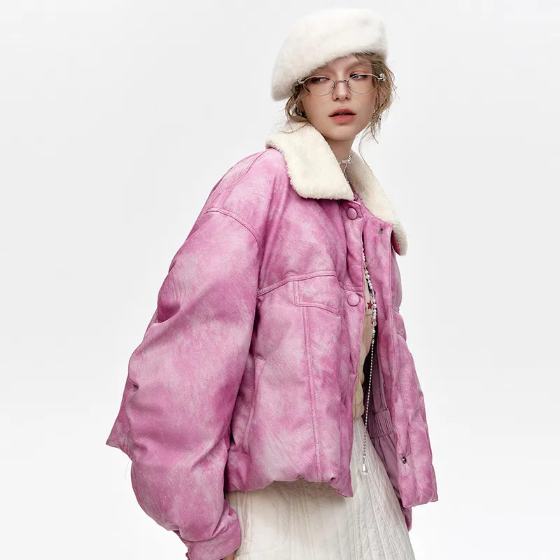 ELF SACK Puffer Jacket Women's Polished Pink-3