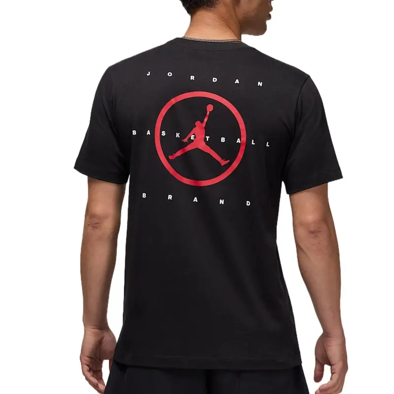 Jordan Flight Essentials SS25 T Shirt Men's Black/School Red/School Red-1