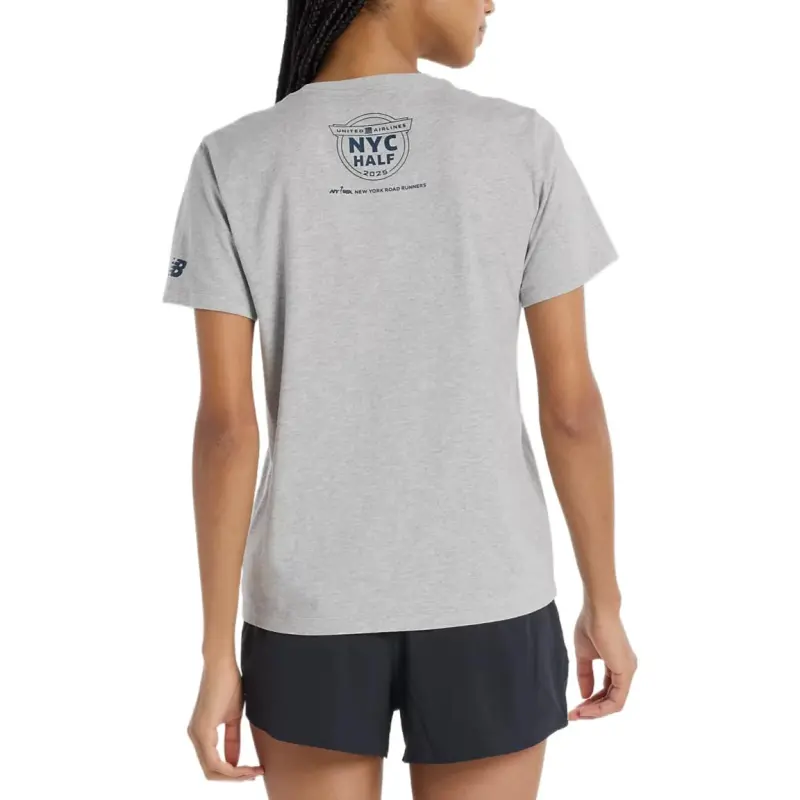 New Balance United Airlines NYC Regular T Shirt Women's Gray-3