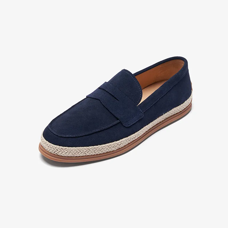 Le Saunda Loafers Men's Solid Color-1