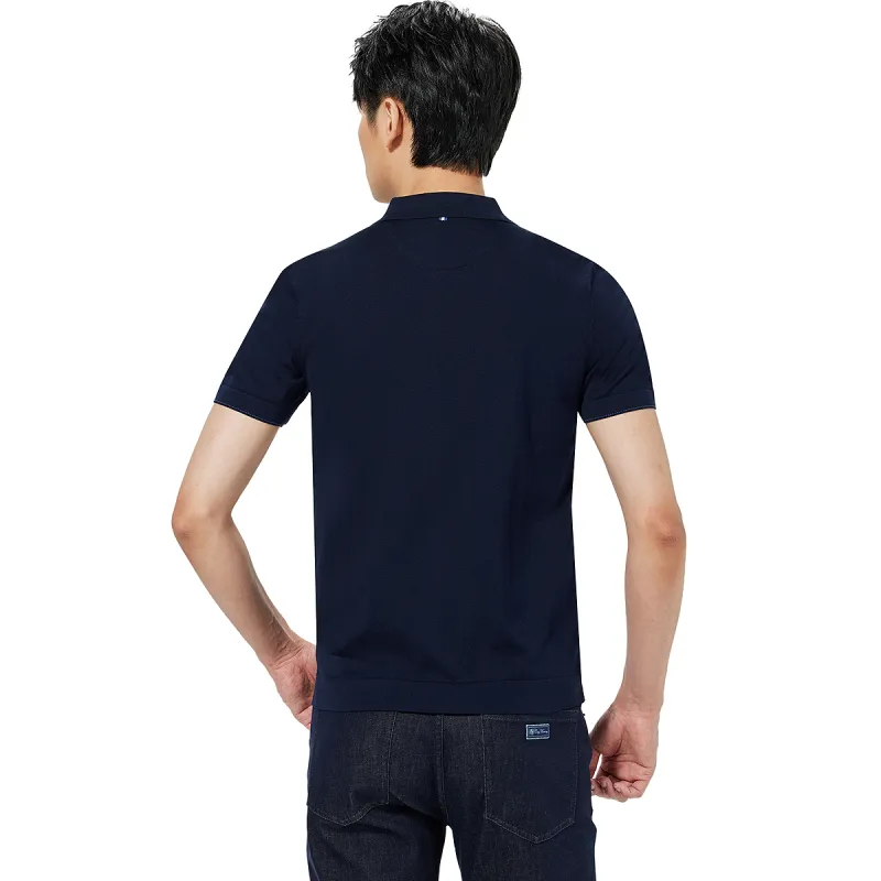 LESS IS MORE Polo Shirts Men Dark Navy Blue 25XTX5271S-1