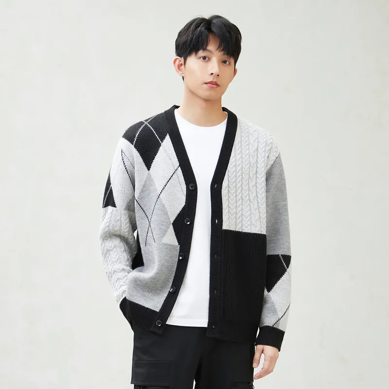 Gxg Jeans Knitwear Men's Black Gray-2