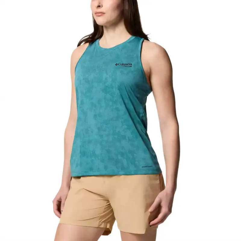 Columbia Bluebird Canyon Tank Tops Women's River Blue Jacquard-2