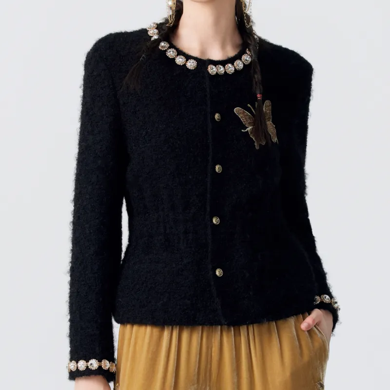 TCH Cropped Coats Women's Black-1