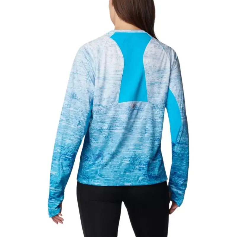 Columbia PFG Super Tidal Tee Raglan Sleeve T-Shirt Women's Ocean Blue-1