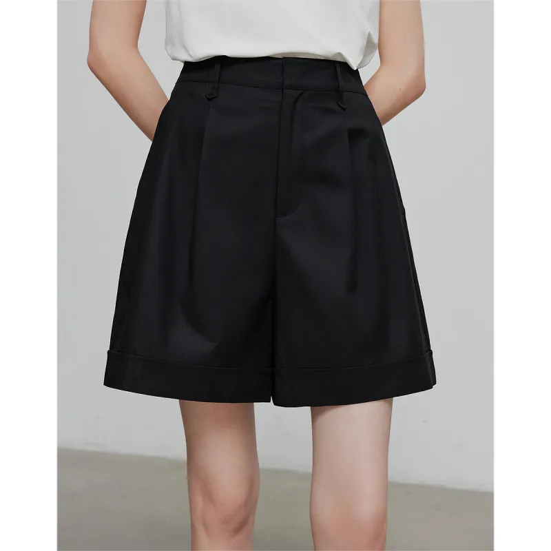 Initial Language Casual Shorts Women's-10