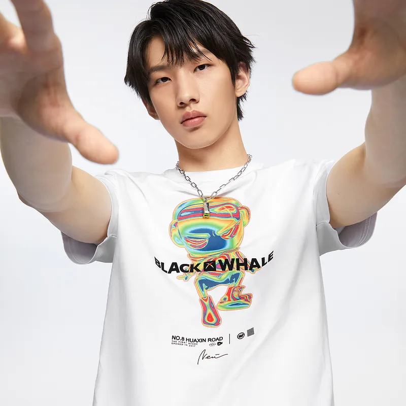 HLA JEANS T Shirts Men Bleached D3-2