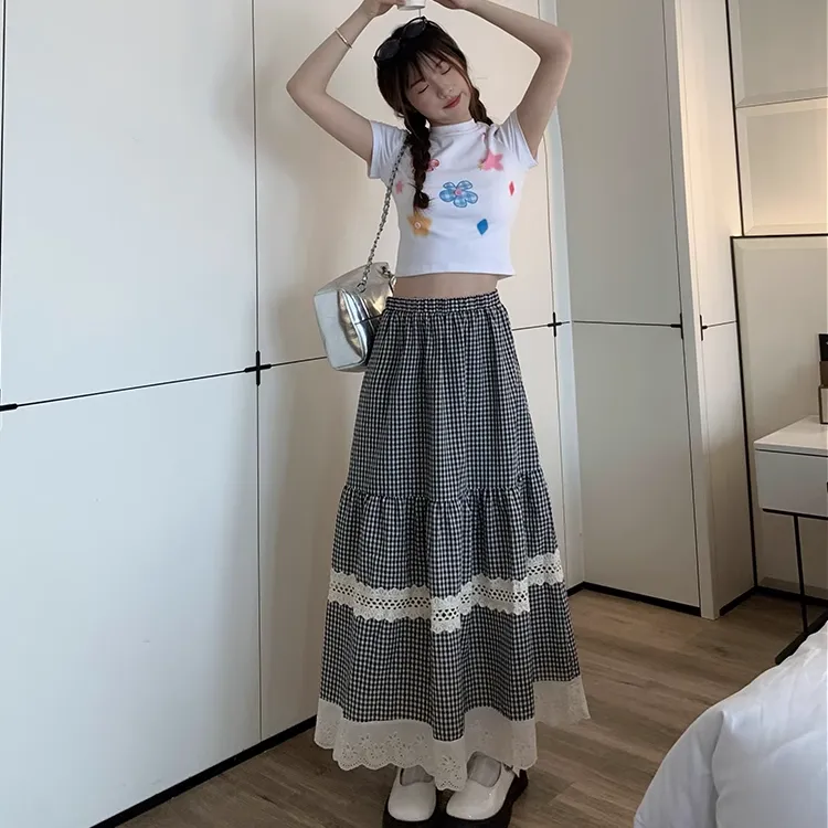 COMMA GIRL Casual Long Skirt Women's-9