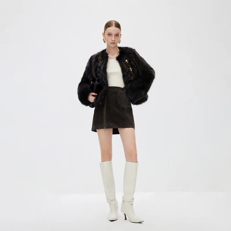 ONLY Leather Short Skirts Women's-4