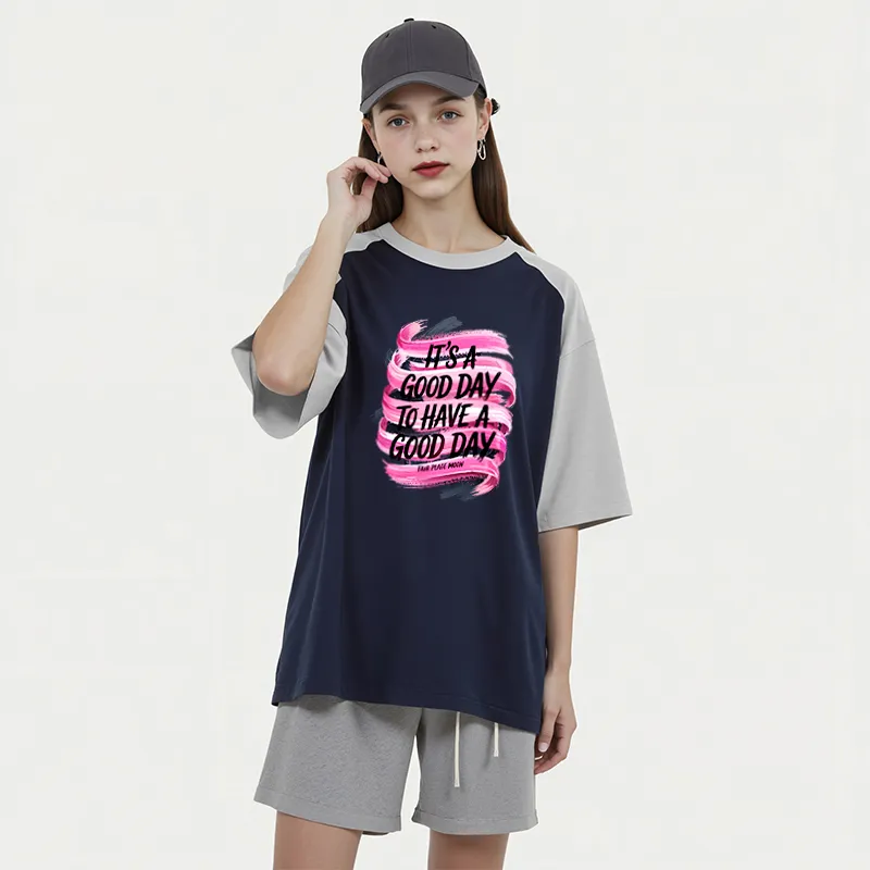 FAIRWHALE Drop Shoulder Sleeve T Shirt Women's-11