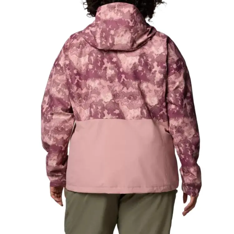 Columbia Hikebound Printed Jacket - Plus Size Jacket Women's Leather Eraser Pink-1