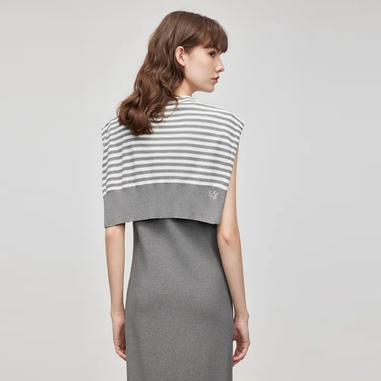 ELLE Sleeveless Dress Women's Dark Gray-5