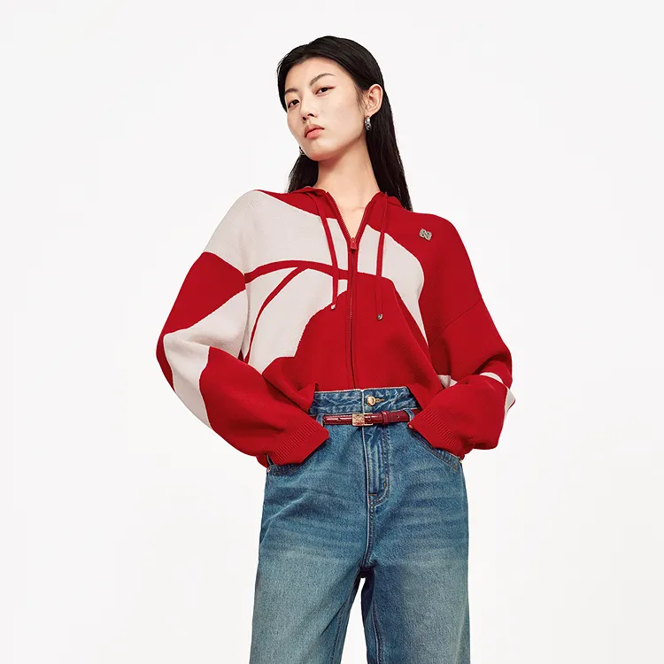 Reebok X PEACEBIRD Knitwear Women's Cherry Red-3
