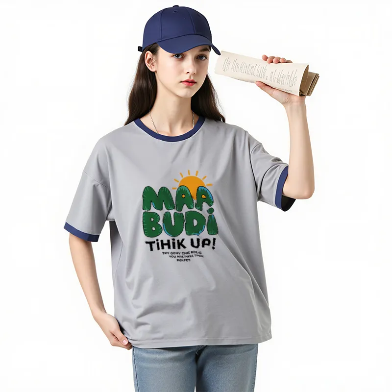 FAIRWHALE Drop Shoulder Sleeve T Shirt Women's-27