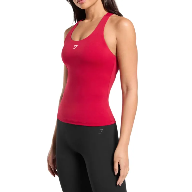 GYMSHARK Everyday Racer Back Tank With Shelf Sport Vests Women's-10