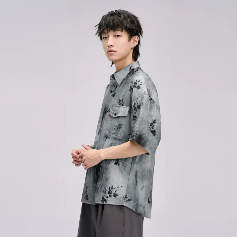 HERBEL Shirts Men Gray Blue-1
