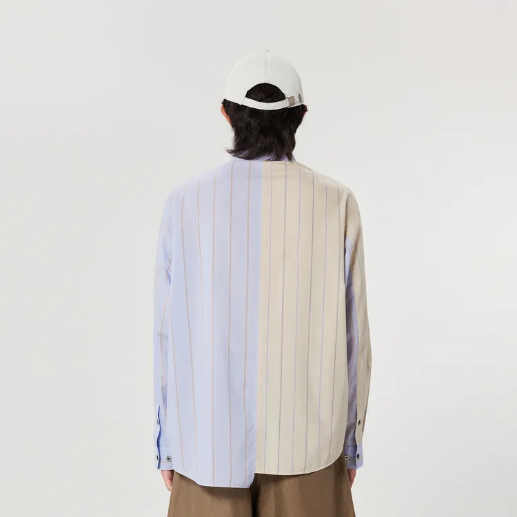 CROQUIS Shirts Unisex 981 Light Blue Stripes/Plaid-3