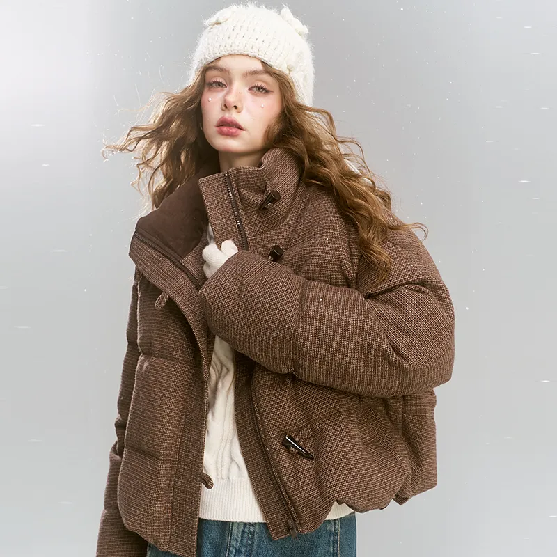 ELF SACK Down Jackets Women's Vintage Cold Coffee-3