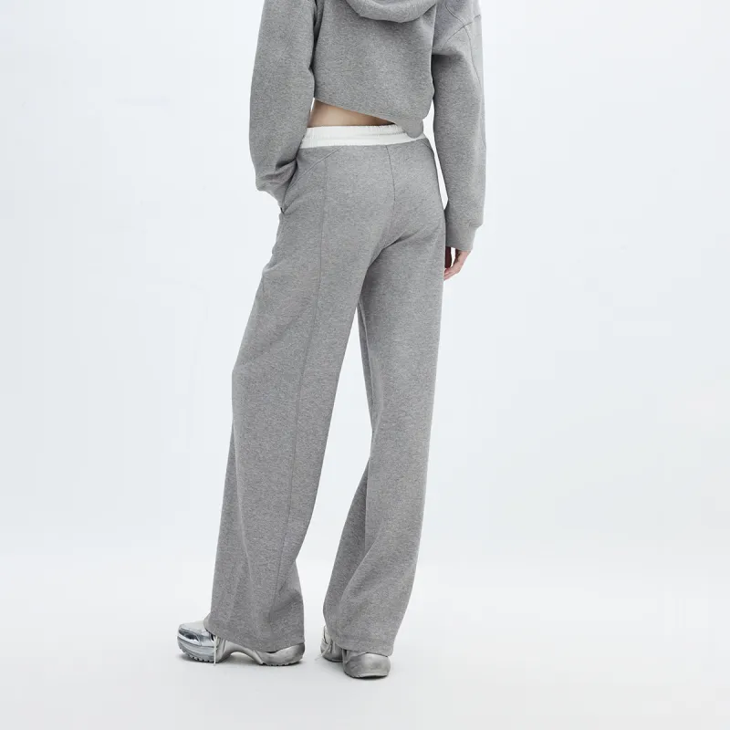 ONLY Casual Pants Women's Light Gray Yarn-3