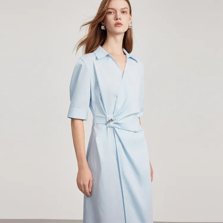ELLE Short Sleeved Dress Women's-5