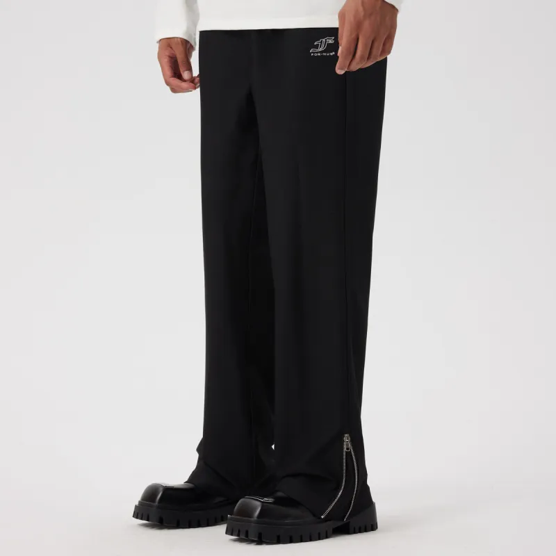 FORHUG Casual Pants Unisex Black-3