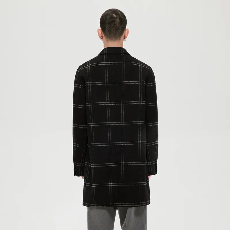 GXG Coat Men's Black White Plaid-2