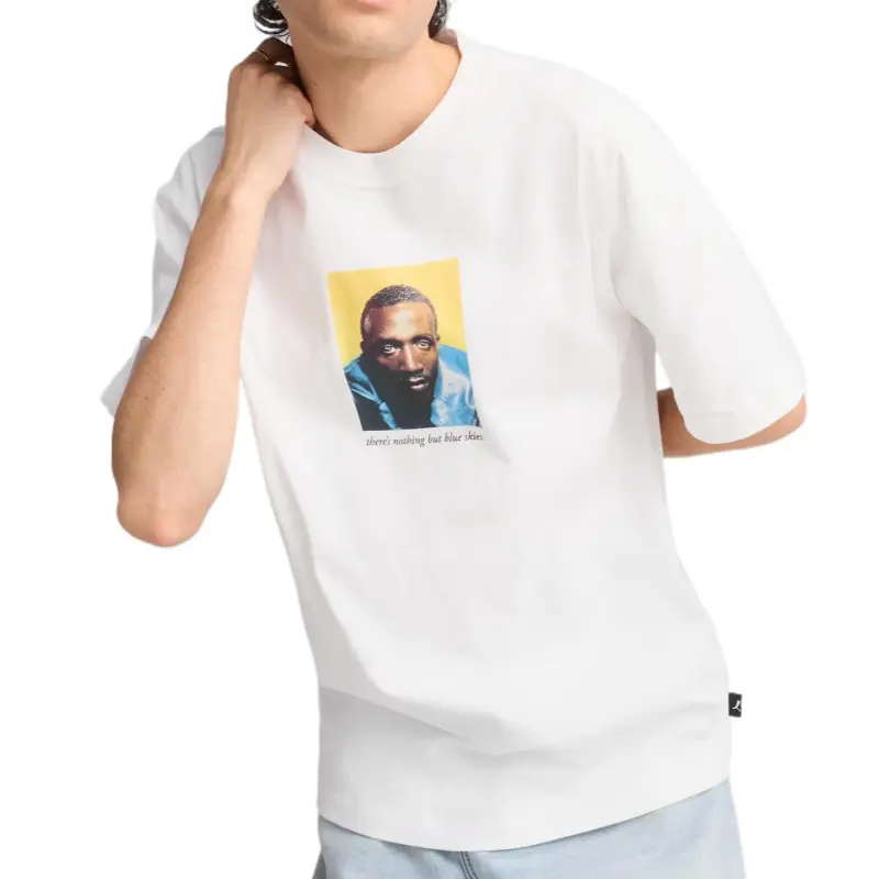PUMA House Of Graphics Photo Tee Men T Shirt Men's White-2