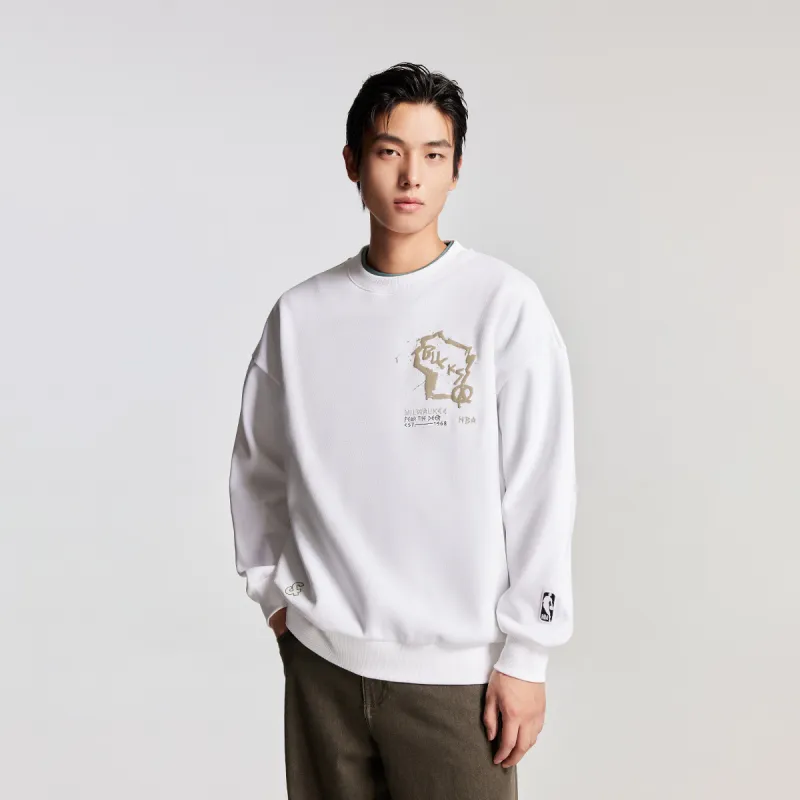 JACK JONES· x NBA Bucks Team Spring, Autumn And Winter Sweatshirt Men's-3