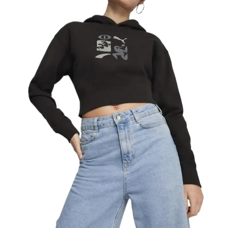 PUMA CLASSICS Sweatshirt Women's Black-2