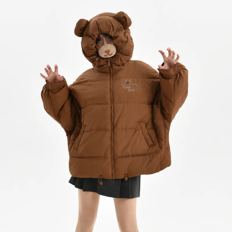 Snbl Puffer Jacket Women's Brown-3