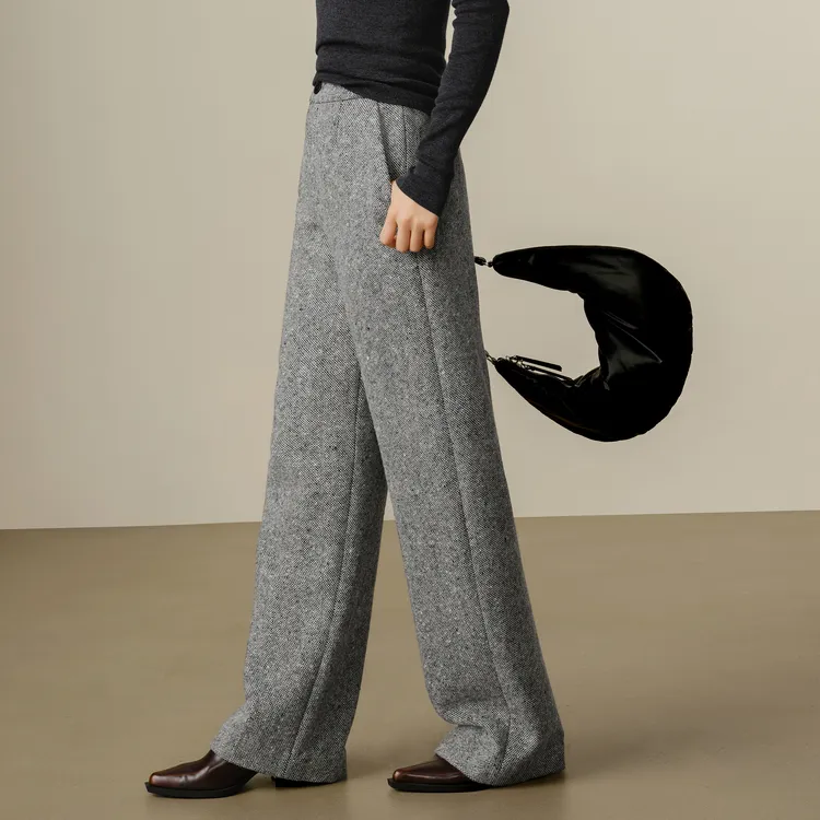 JZ. ANNAKRO Casual Pants Women's Black Gray-4