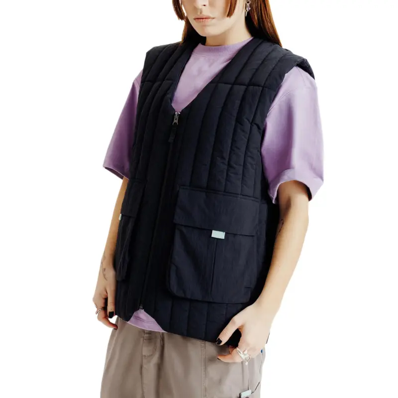DECATHLON x TETSUNORI Vest Unisex Smoky Black-3