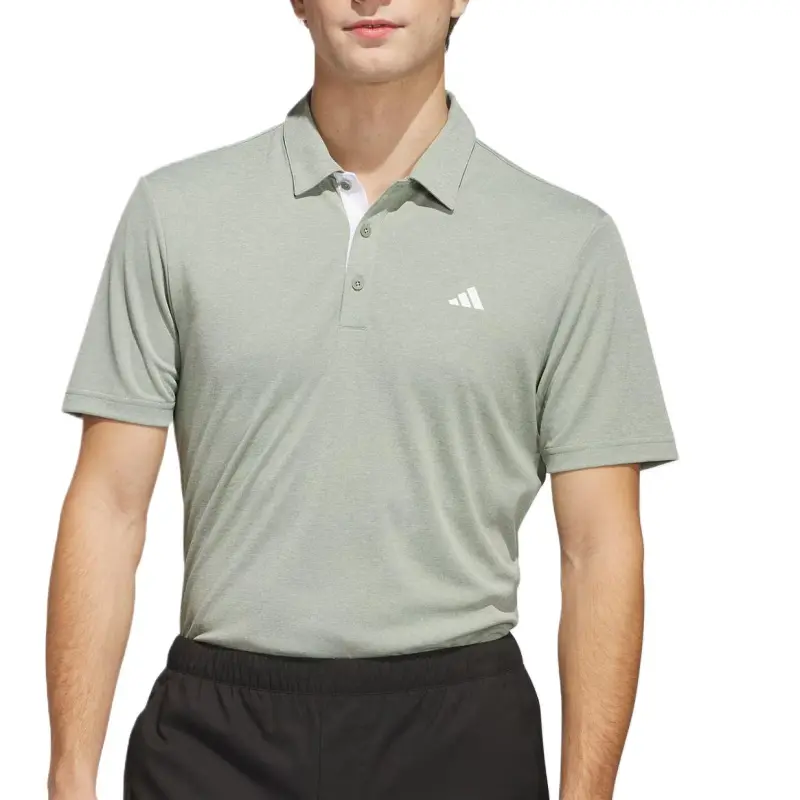 Adidas DRIVE HEATHER POLO SHIRT Polo Shirt Men's Dusty Green-1