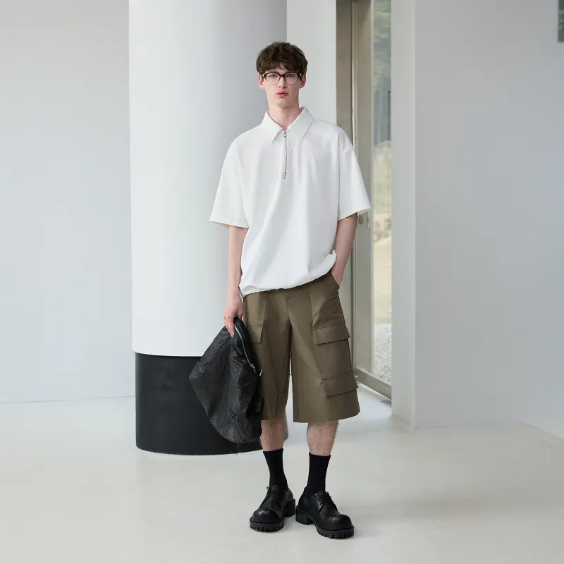 Lilbetter Casual Shorts Men Khaki-3