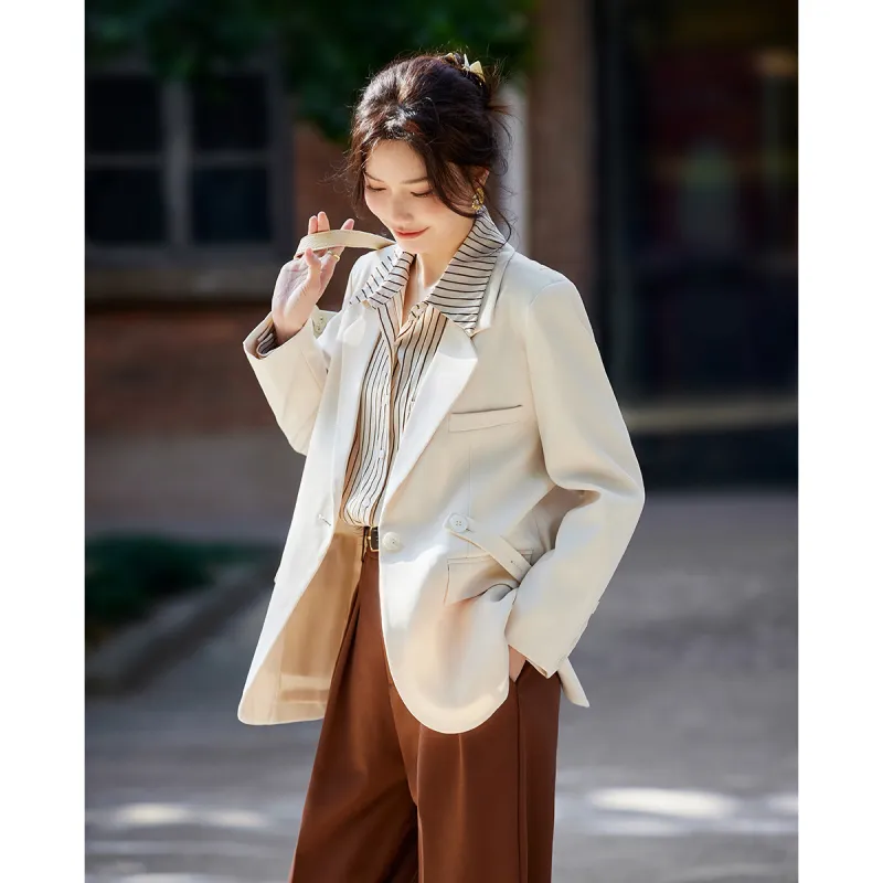 TERRE BLEUE Spring Fall Business Suit Loose Fit Women's-4