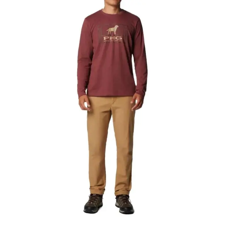 Columbia PHG Tough Line T-Shirt Men's Brown Red-3