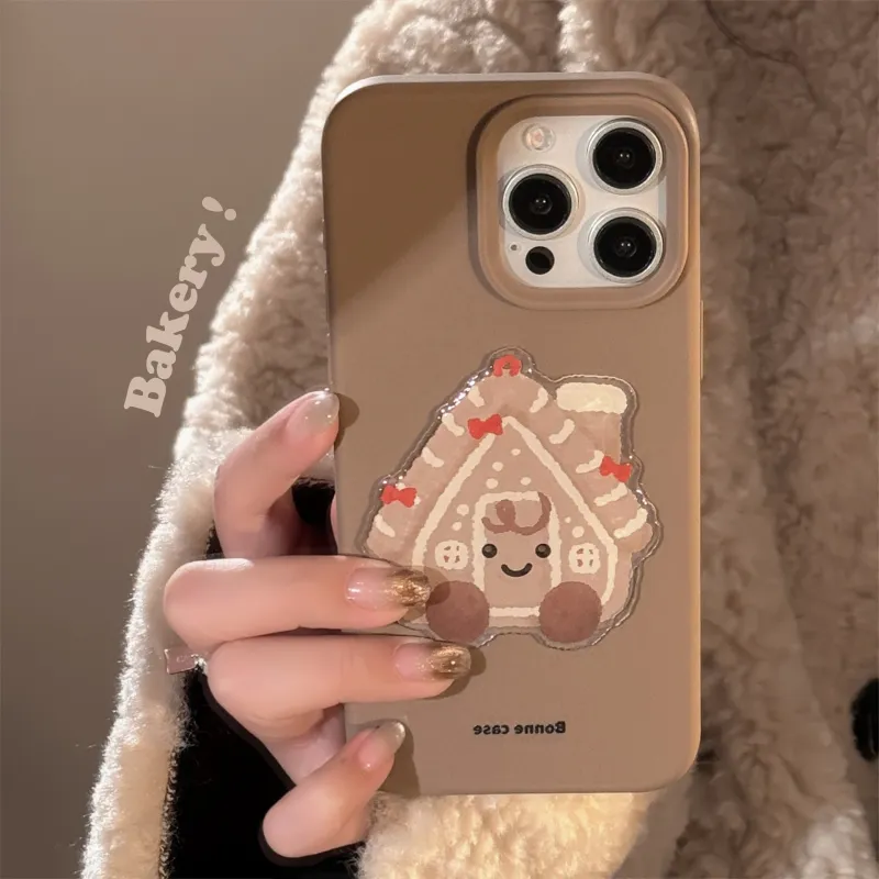 Cuttlefish Grid TPU Material Winter Cottage Suitable Phone Cases Compatible With Apple 16/15/14/13/12/11-4