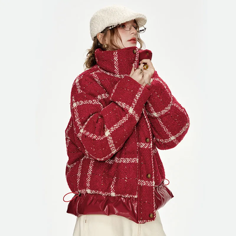 ELF SACK Down Jackets Women's New Year Red-4