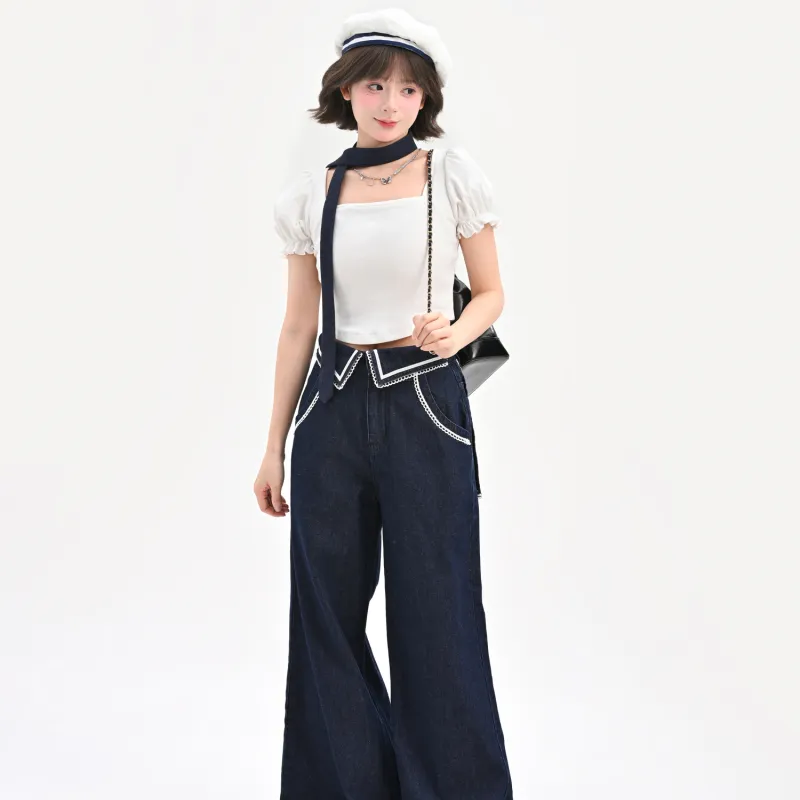 SNBL Jeans Women's Dark Blue-5