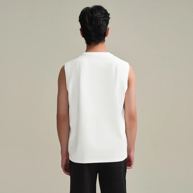 HLA Tank Tops Men Ecru 07-2