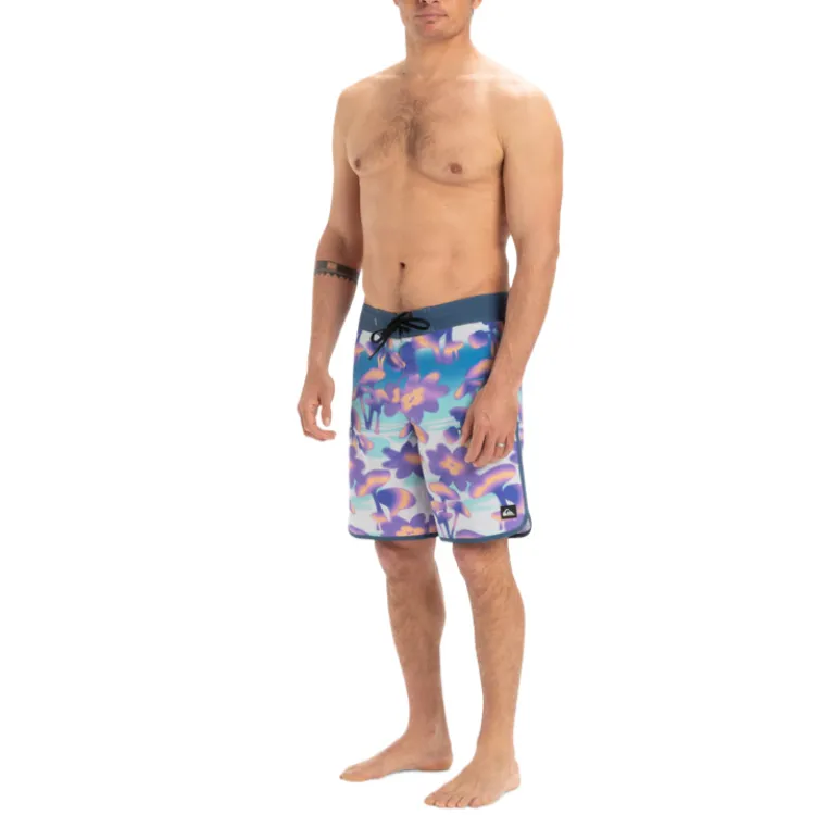 Quiksilver Beach Shorts Men's Blue Purple-6