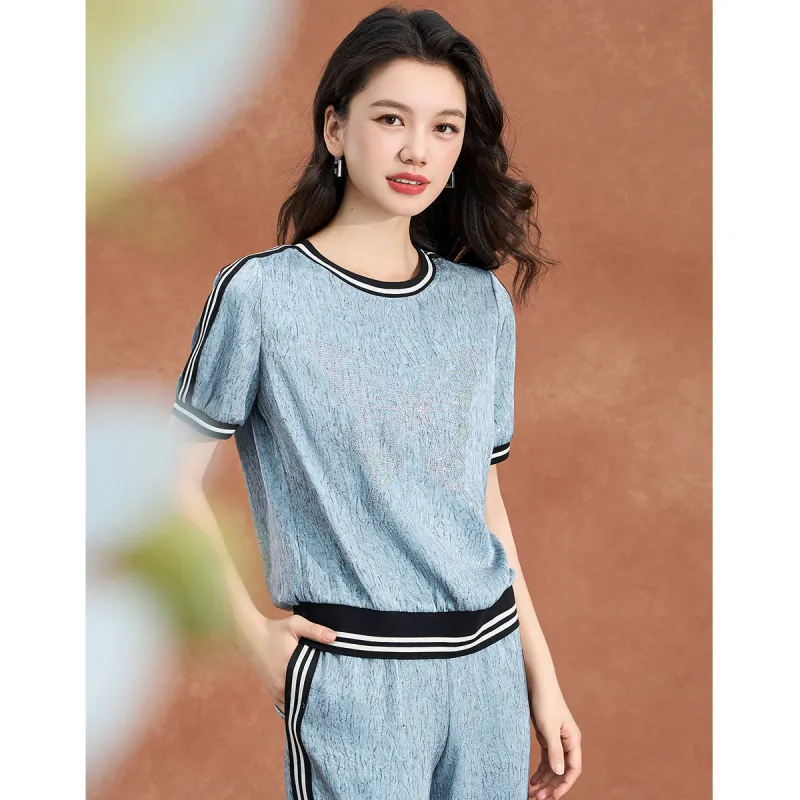 Mylan Casual Suits Women's Blue-7