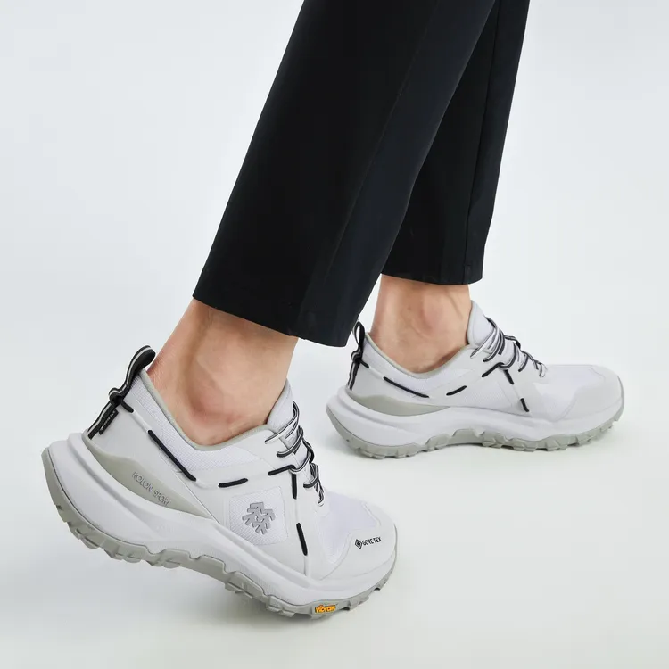 KOLON SPORT Rockridge Outdoor Shoes Men Low Top Smoke Gray AS, Charcoal Gray CI, Forest Green FO-12